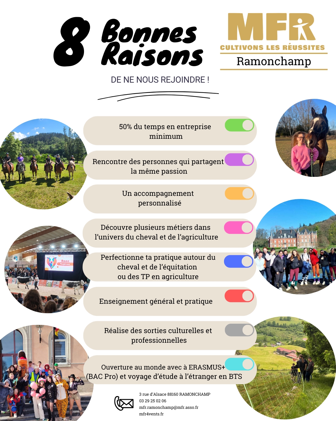 Post Instagram 10 Raisons Yoga Motivation Simple Illustré Coloré